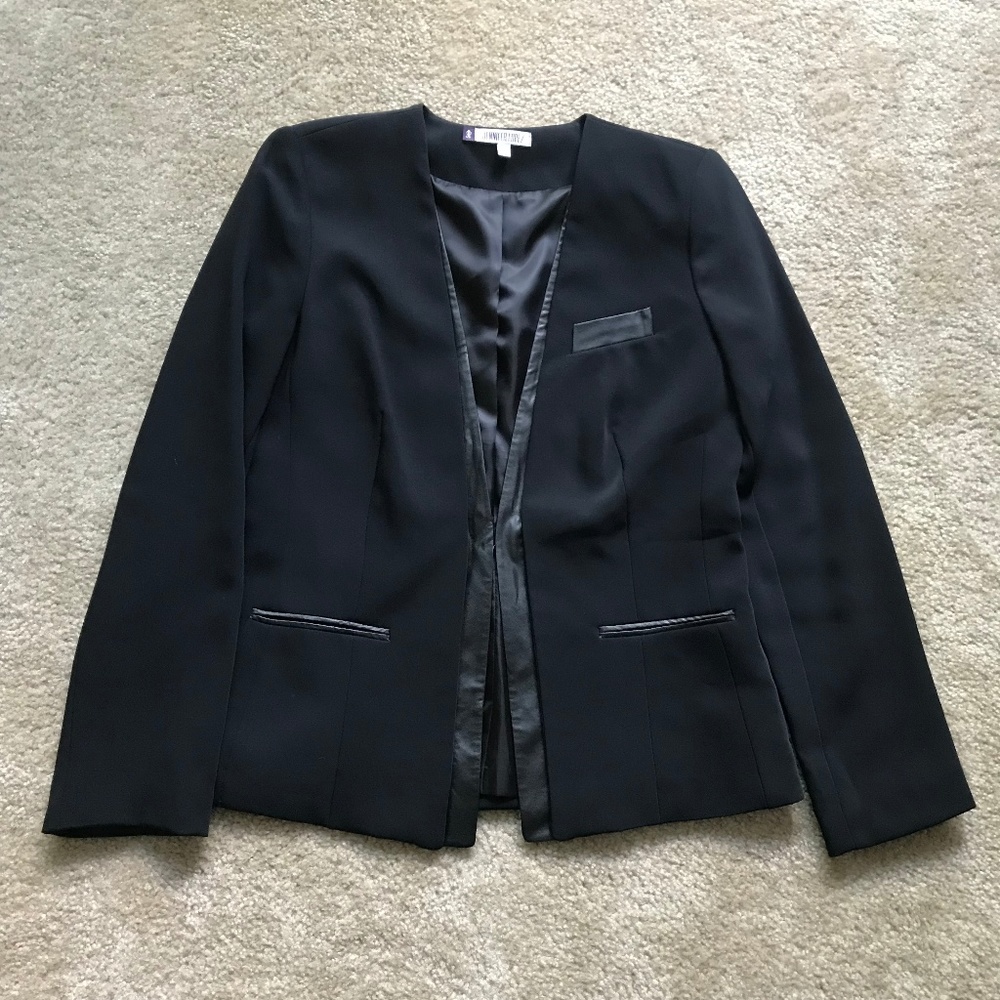 Jennifer Lopez - Black w/ Faux Leather Jacket